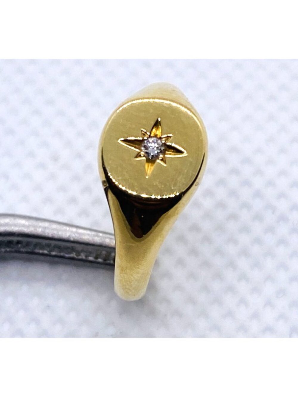 David Yurman Star Diamond Pinky Ring 18K 750 Size 2.5 - Picture 2 of 13